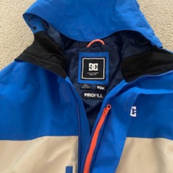 Defy DC Men's Large Blue Snowboard Downhill Ski Outdoor Shell Jacket - Picture 4 of 6